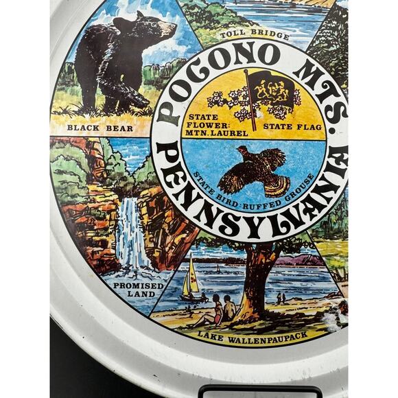 Vintage Tin State Souvenir Trays - Pennsylvania - Picture 3 of 7